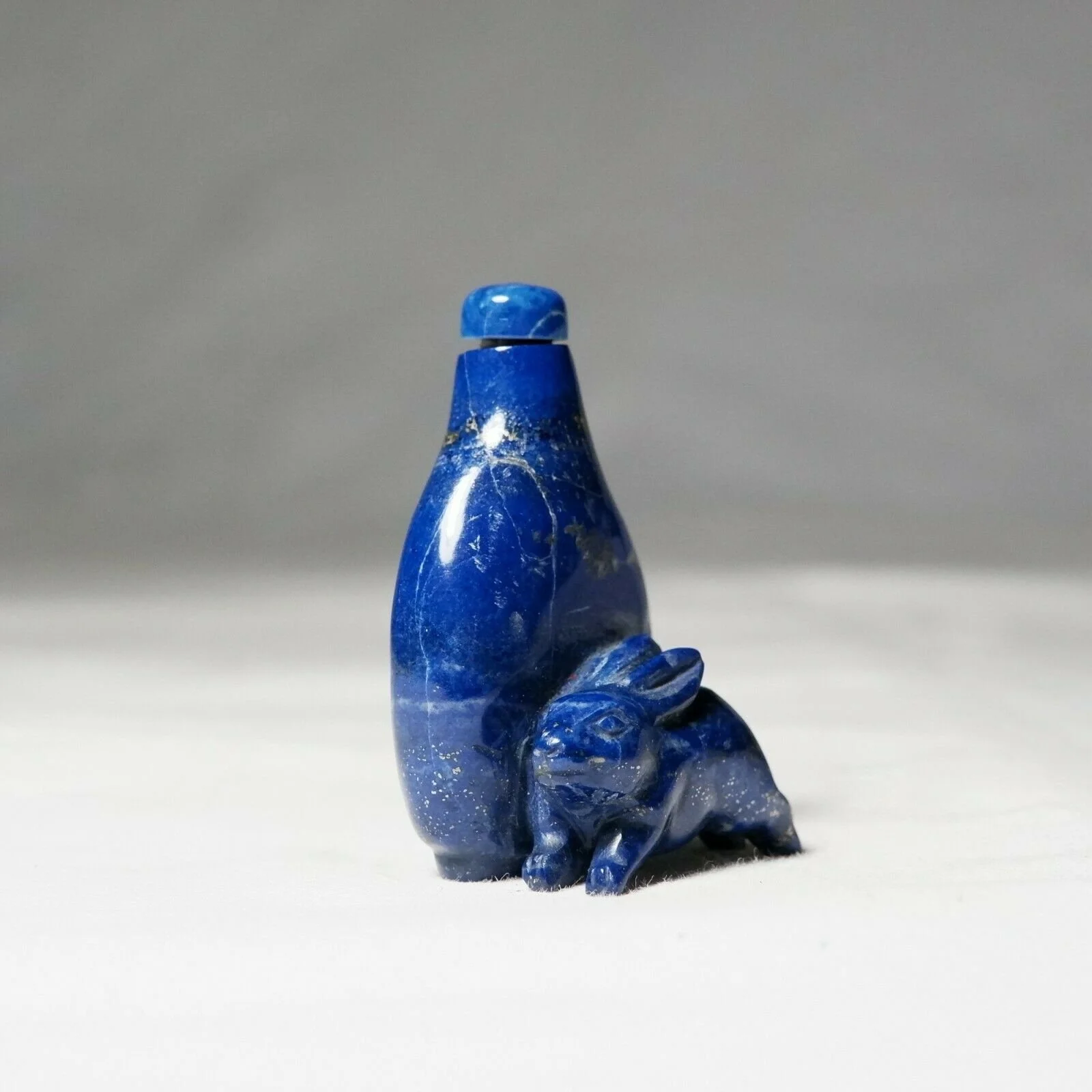 Antique Chinese Lapis Lazuli Snuff Bottle - 1900 ca. — Magellan